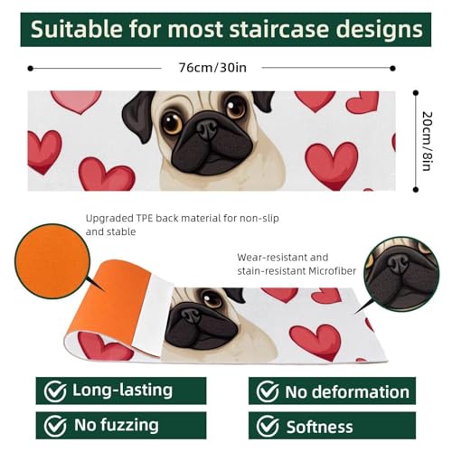 Tapis d'escalier antidérapant résistant pour escalier intérieur x15 - 5