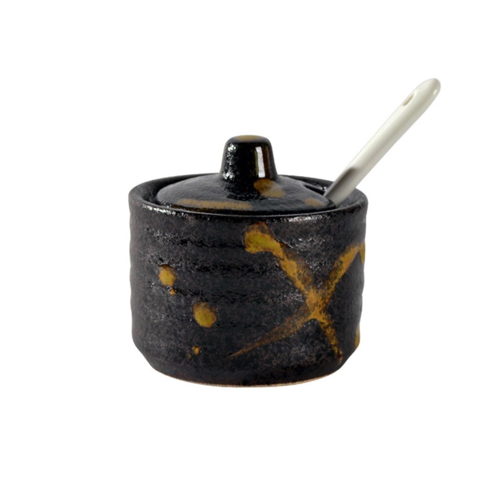WSQHAO 3Pcs Ceramic Seasoning Jar for Seasoning