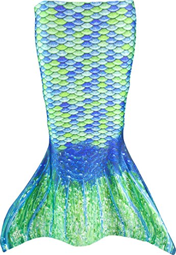 Fin Fun Toddler Mermaid Tail Costume for Swimming, Aussie Green, Size 3T