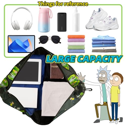 Funny Travel Duffle Bag, Gym Weekend Bags with Shoe Compartment, Sport Dance Bag, Hospital Bag for Labor and Delivery, Sleepover Overnight Athletic Bag (Black-1)4