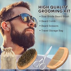 Beard Kit for Men Grooming & Care W/3 Pack Beard Oil,Wash,Balm,Comb,Brush,Scissor,Fathers Birthday Anniversary Valentines Gifts for Him Boyfriend Husband Dad Christmas Stocking Stuffers Beard Kit for Men Grooming Care W3 Pack Beard OilWashBalmCombBrushScissorFathers Birthday Anniversary Valentines Gifts for Him Boyfriend Husband Dad Christmas Stocking Stuffers