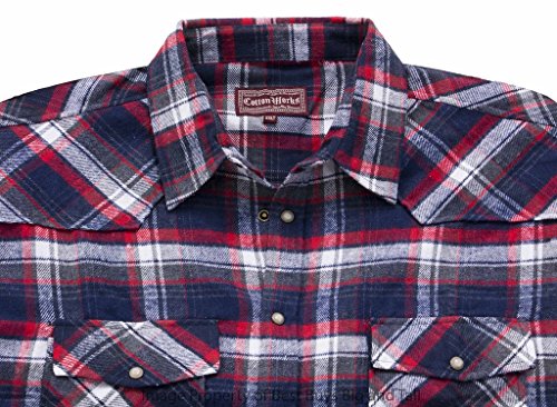 Falcon Bay Big & Tall Men's WESTERN Flannel Plaid Shirt2
