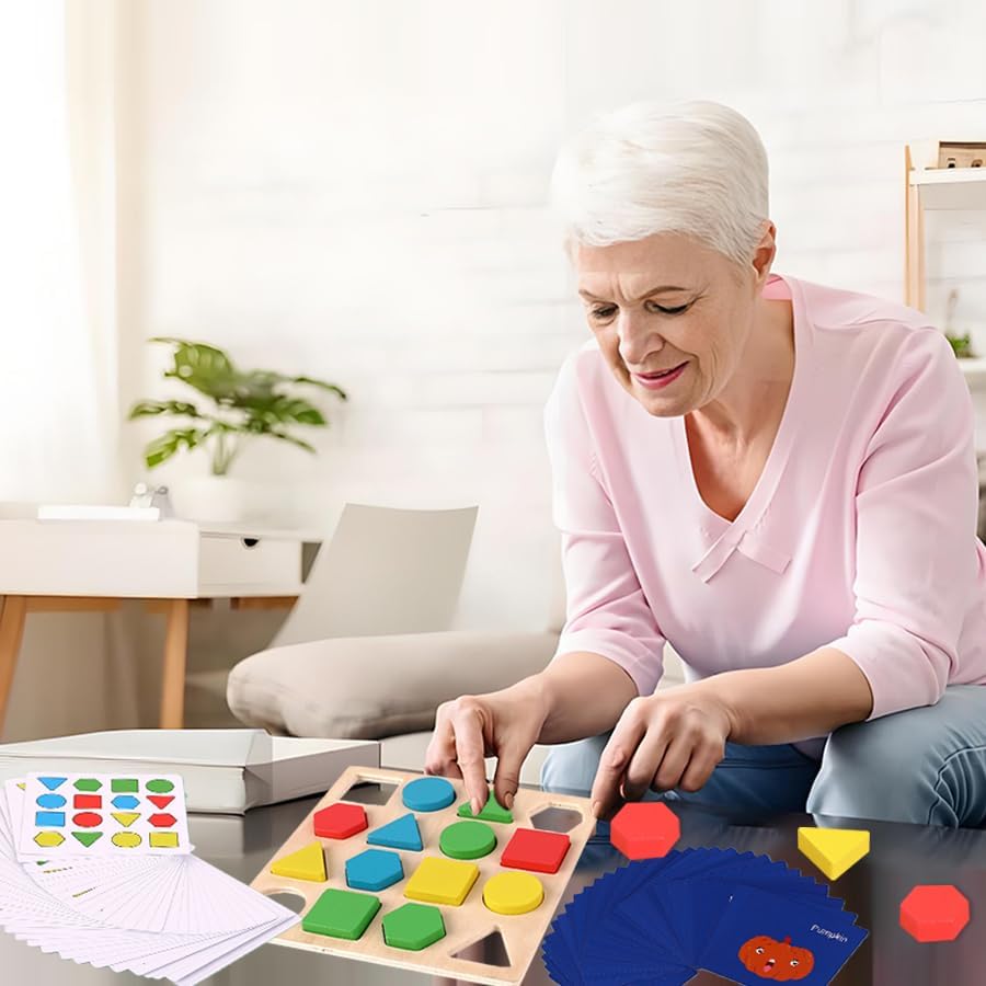 Miniatura 4 de Regalos de rompecabezas para pacientes ancianos con demencia, actividades de memoria y juegos para demencia anciana y rompecabezas cognitivos