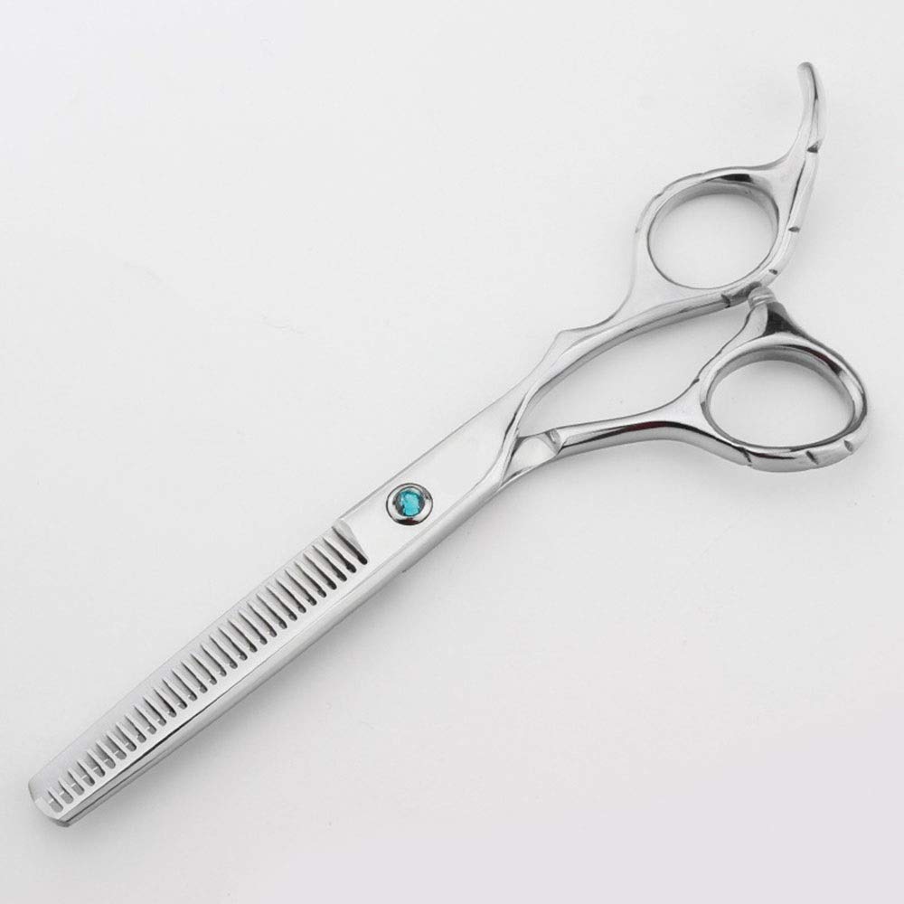 Tijeras de peluquería Profesionales de 15 cm (6 Pulgadas), Tijeras Planas de peluquería + Juego de Tijeras dentadas para barbería, salón de Belleza y hogar.