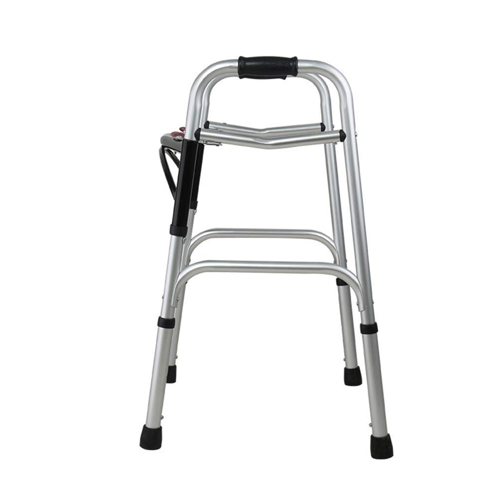 Andador sin Ruedas, sin Asiento, para Ancianos, con Freno de Mano, Altura Ajustable, para rehabilitación, con bastón para Hospital