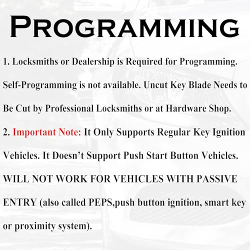 Télécommande de rechange Dodge Ram pour démarrage sans clé 2 boutons