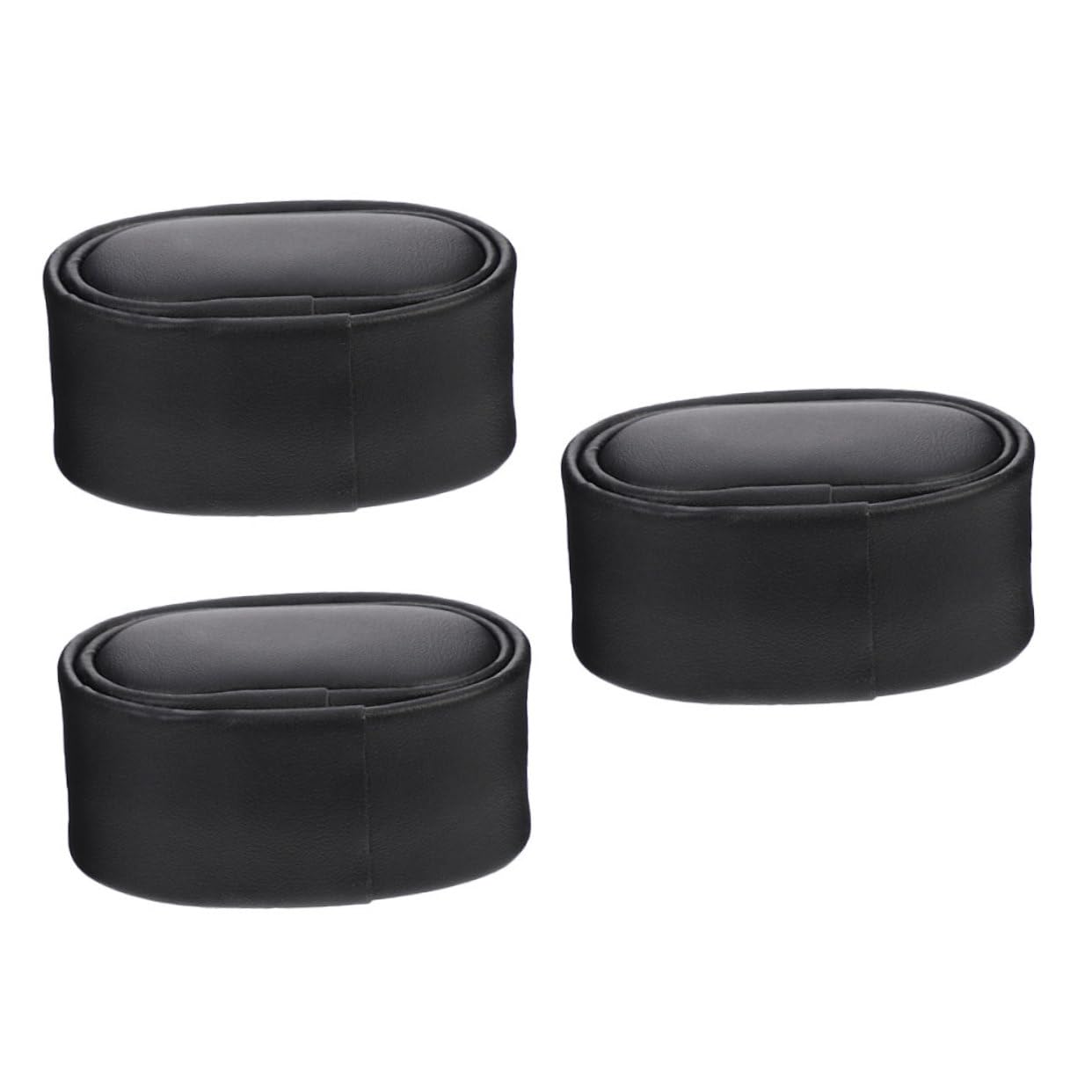 Holibanna Watch Pillow Cushions 3 Pack Pu Leather Jewelry Holders Display Pillow Inserts for Watch Bracelet Collections