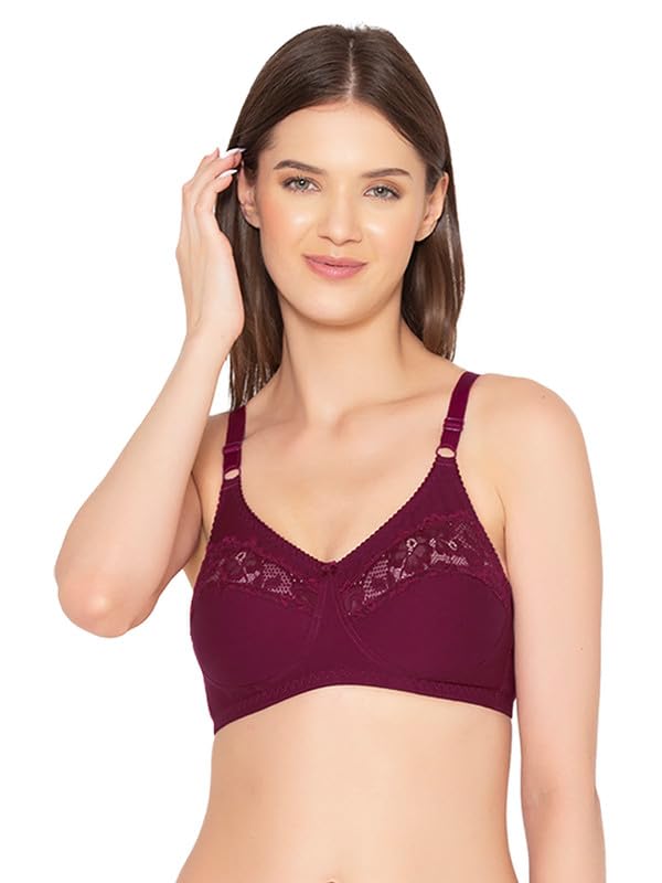 Image of Groversons Paris Beauty Women's Cotton, Full Coverage, Non-Padded, Non-Wired Bra (BR001)