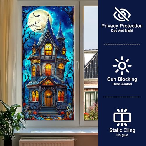 Película Decorativa para Ventana Halloween Castillo Encantado miniatura 3