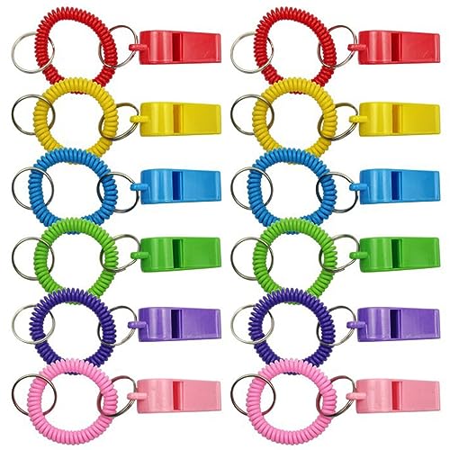 Pulseras con Silbato y Llavero, Set de 24 Plástico miniatura 1