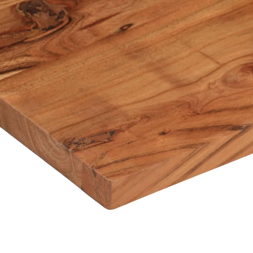 vidaXL Tablero de Mesa Rectangular de Madera Maciza de Acacia 70x40x2,5 cm, Superficie para Mesa de Centro