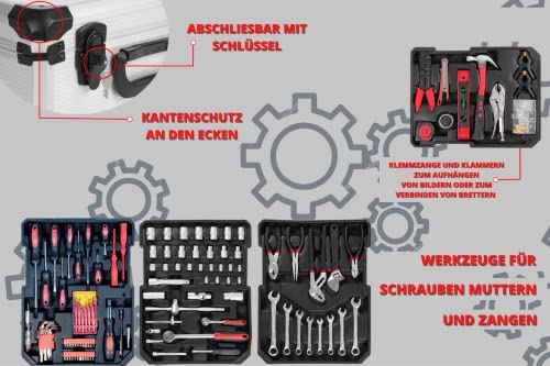 Valigetta portautensili riempita da 117 pezzi