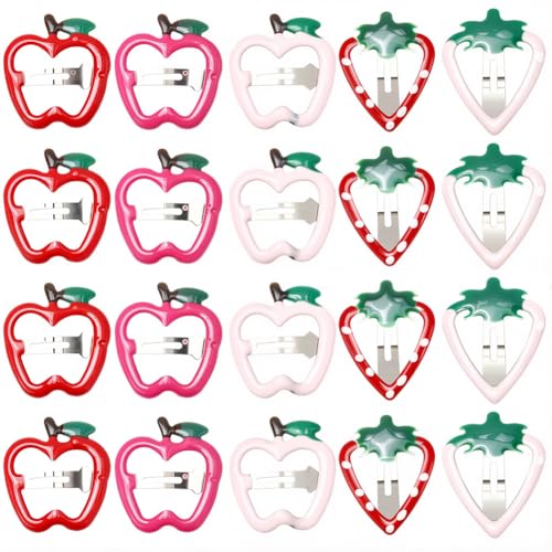 Set de 42 pinzas para cabello frutos 7 estilos miniatura 1