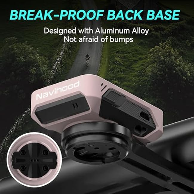 L2 GPS Bike Computer, 2 Color LCD Wireless Cycling Computer,Bike Speedometer Bluetooth ANT+, IPX7 Waterproof, Auto Backlight, Supports HR/Cadence/Power Sensors