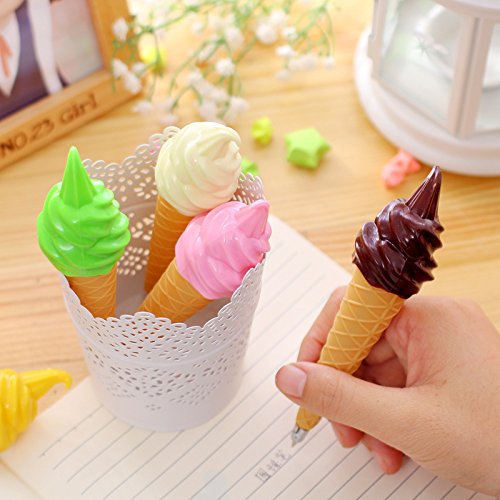 Ice Cream Cute Ballpoint Pen Gel Pen Student Office Stationery Gift Chic ~random color