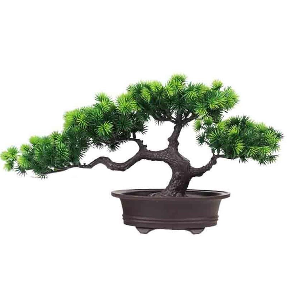 HCZKIUJY Bonsai Simulation Plants Potted Plants Indoor Decoration Fake Flowers Pine Tree Home Living Room Plant