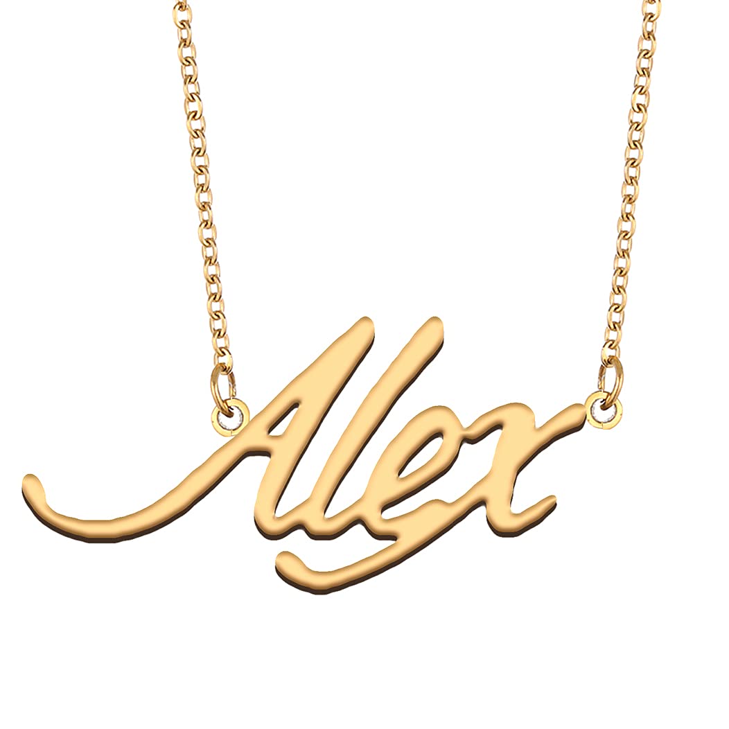 Personalized Name Necklace for Women 18k Gold Plated Stainless Steel Birthday Wedding Christmas Jewelry Gift