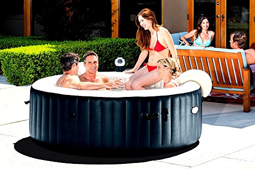 Skroutz Inflatable Spas And Hot Tubs 6 Person Portable Heated Bubble Cobalt Blue