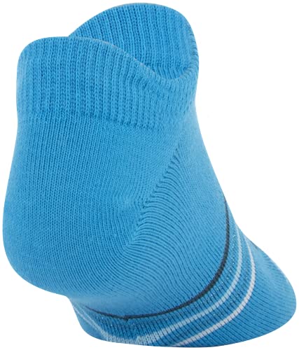 Under Armour Kids' Standard Essential 2.0 Lightweight No Show Socks, 6-Pairs, Blue Note Assorted, Small4