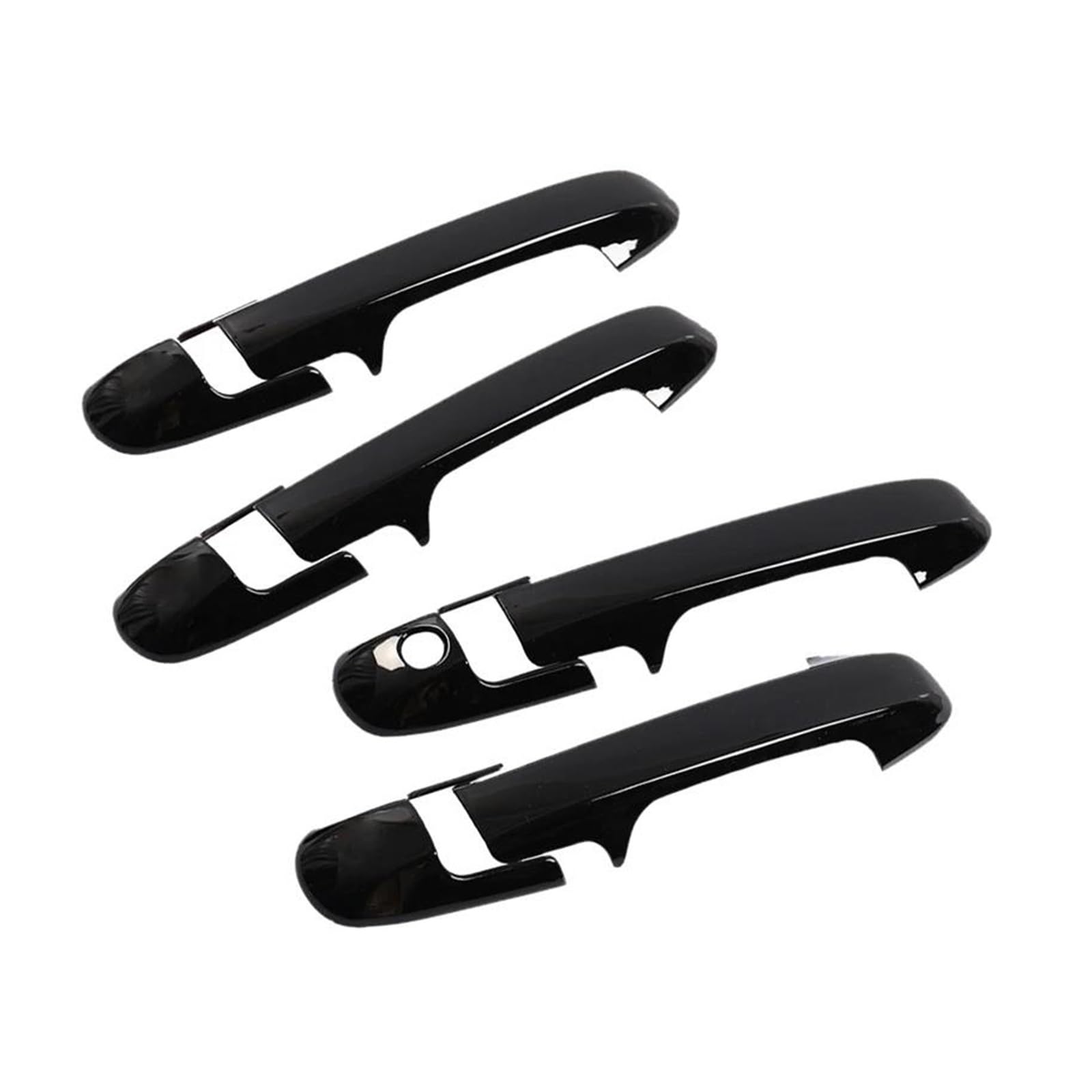 FIXCOR Black Car Door Handle Cover Trim ABS for Accord for Sedan 2003 2004 2005 2006 2007