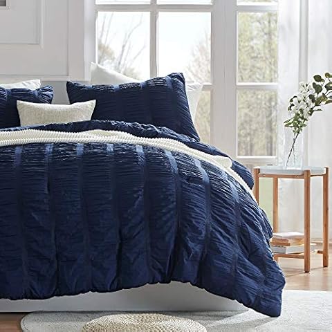 SLEEP ZONE Luxury Seersucker Comforter Set Cover