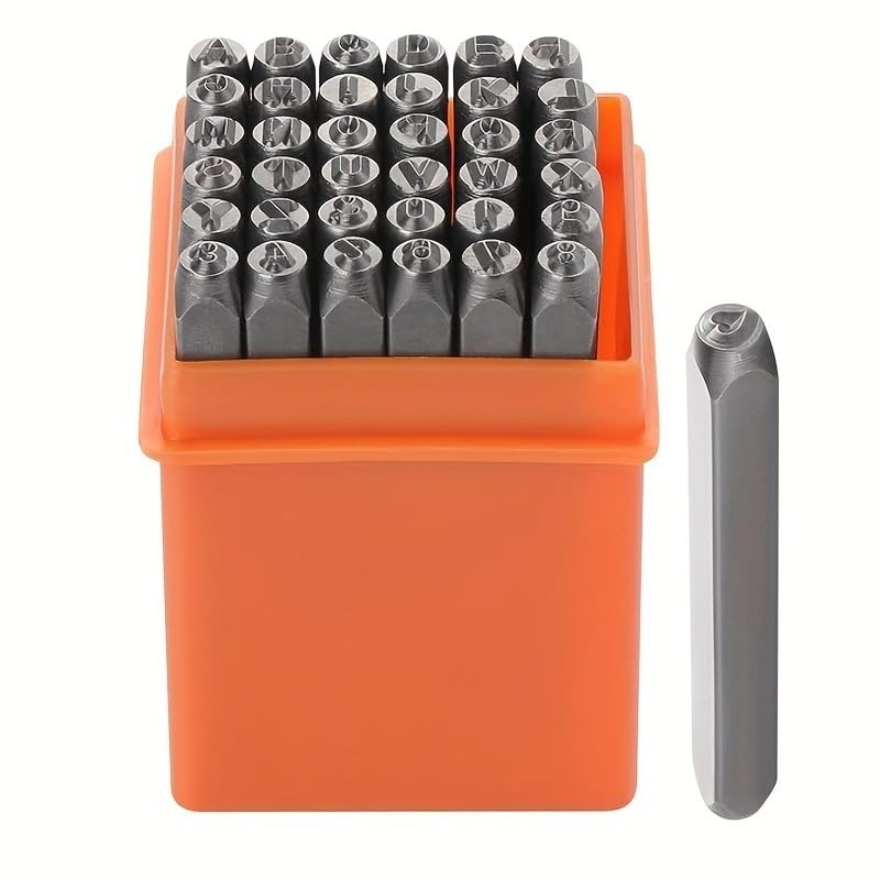 Modelos de letras de acero Punzones de números y letras acero | 1 (1/8 pulgada) 3 mm