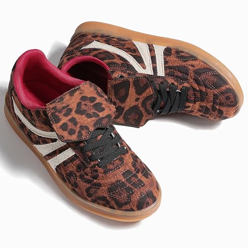 Mattiventon Women's Fashion Sneakers Casual Tennis Shoes Comfortable Retro Sneakers Lace-up Low Top Non-Slip Walking Shoes for 2025 Trendy2