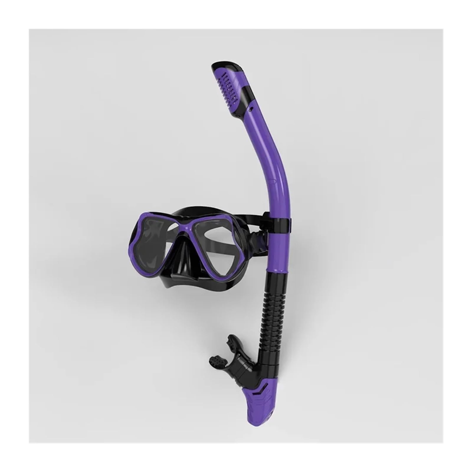 Maschera Snorkeling Mask Set di occhiali da sub Set professionale per lo snorkeling Maschera da sub in silicone con montatura grande Snorkel completamente asciutto