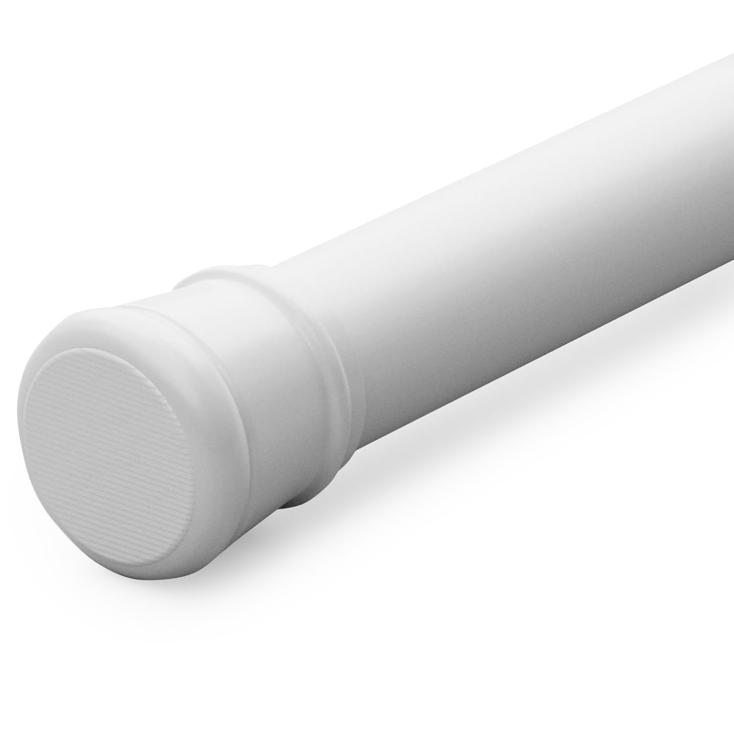 Zenna Home Tension Shower Curtain Rod, No Drill Adjustable Tension Curtain Rod for Bathroom, Rust Resistant, Easy Install Expandable Shower Curtain Rods, 36 to 60 Inches, White