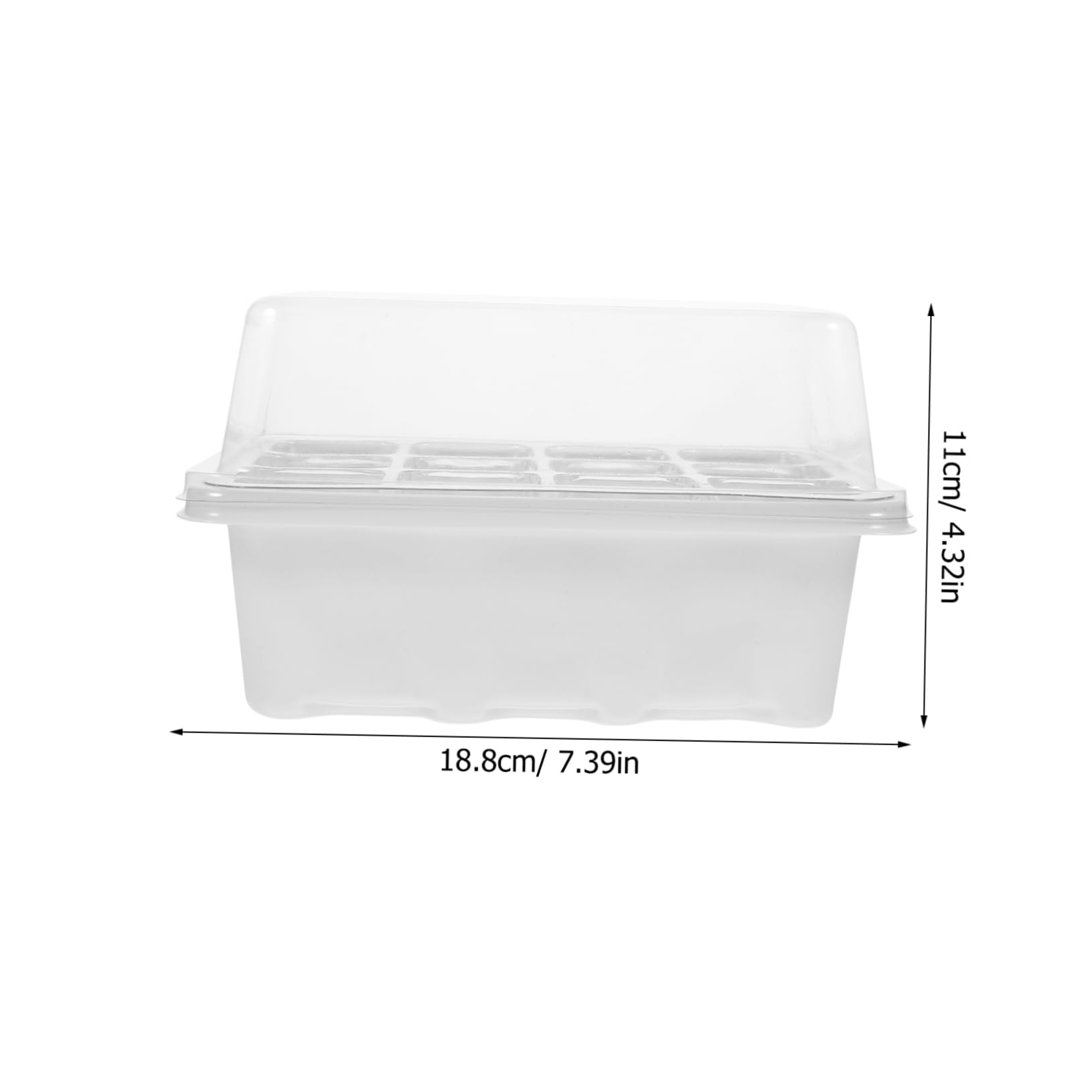 BESPORTBLE 4sets Vassoi per Germinazione Coperchio Kit di Terriccio per Piantine Pet e Accessori per Giardinaggio Adatti per Casa e Giardino