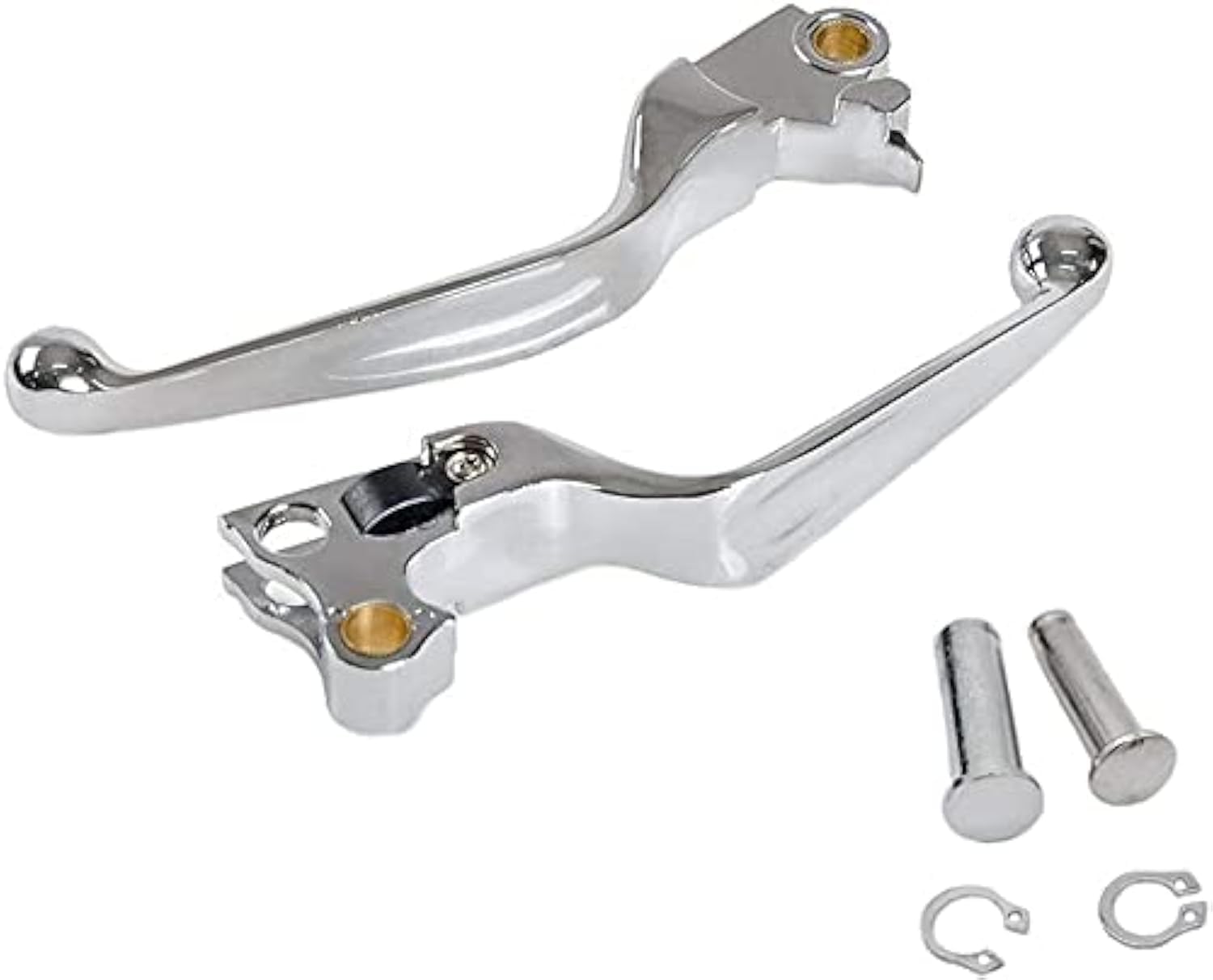 Leviers De Frein Et D'Embrayage S SYUU Noirs - Compatible Harley Davidson Dyna Softail 2004-2012