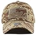 The Hat Depot Low Profile Tactical Operator USA Flag Buckle Cotton Cap (Desert Digital Camo)