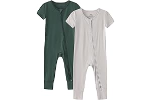 Viscose from Bamboo Baby Short Sleeve Romper Footless Pajamas