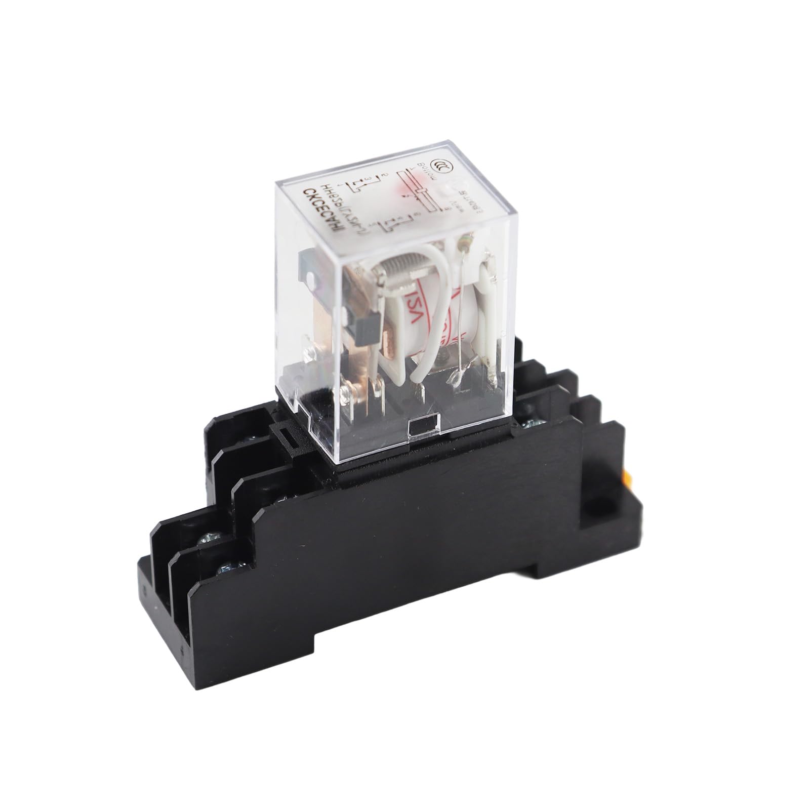 Relè a bobina di alimentazione 12 V AC/DC LY2NJ DPDT 8 Pin HH62P JQX-13F con base di presa - Alta qualità e affidabile[C048]