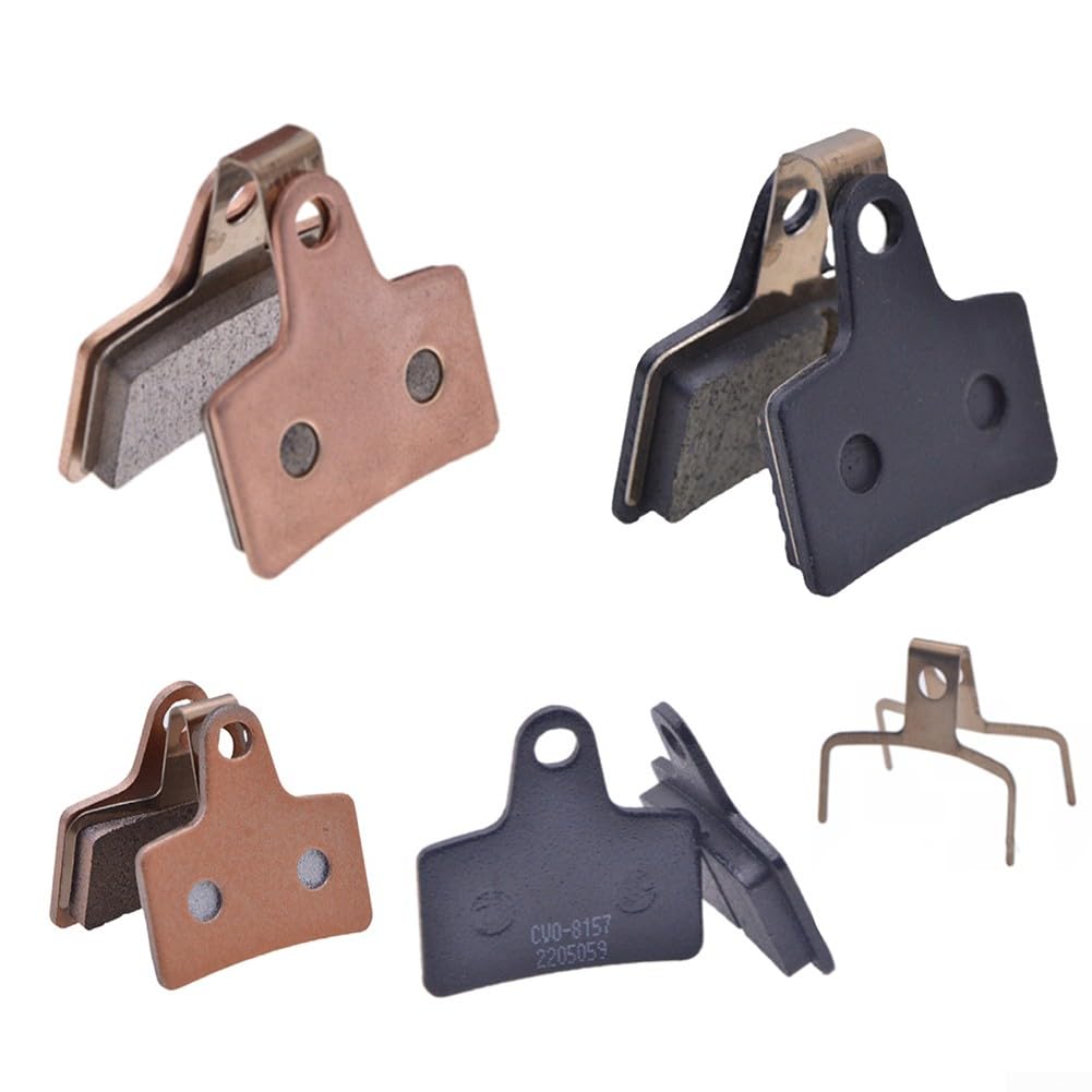 Pastiglie Freno A Disco In Metallo Per Ebike, 2 Paia, Completamente Metalliche, Oro, Maggiore Potenza