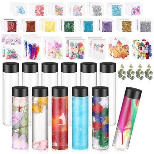 12 Pcs Sensory Bottles Kit for Toddlers