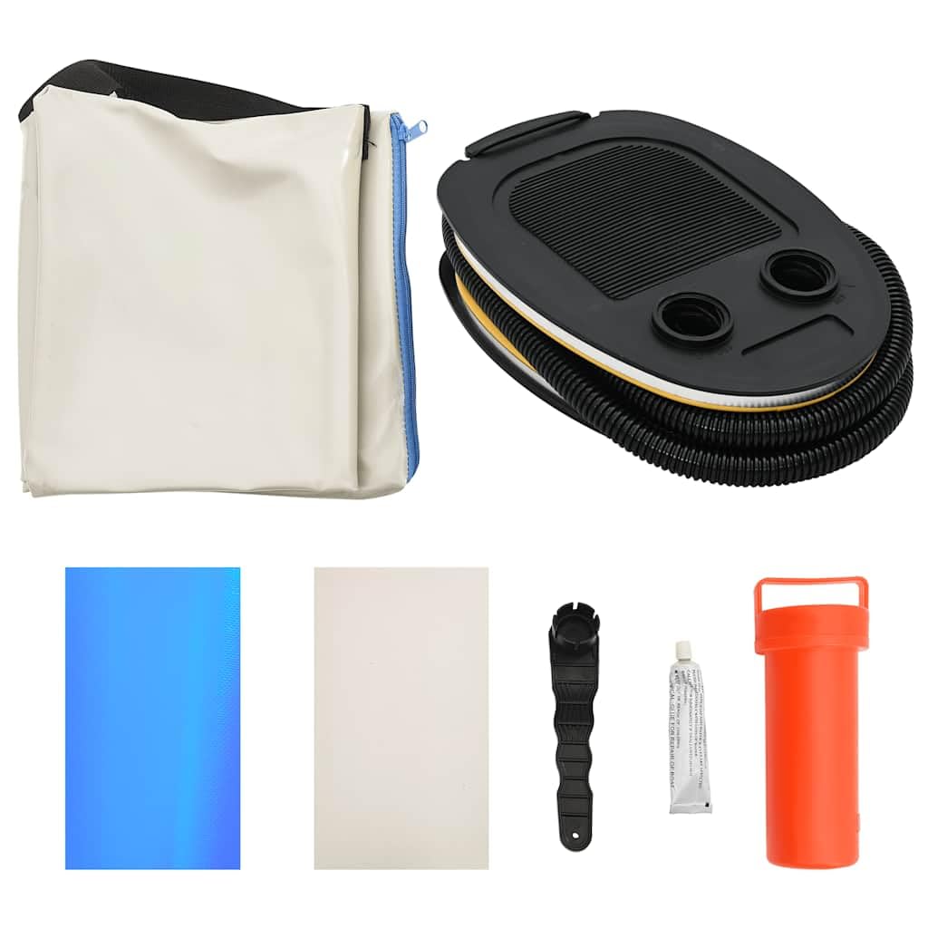 Tappetino Ginnastica Gonfiabile con Pompa 100x100x15cm PVC Blu, Articoli Sportivi,Esercizio e Fitness,Yoga e Pilates,Tappetini per Yoga e Pilates, 4.45kg-92707