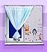 Produktbild hogartrend Disney-Gardinen-Set: Minnie, Winnie de Pooh,Frozen,ROYO McQueen,Planes Winnie Puuh, Blau