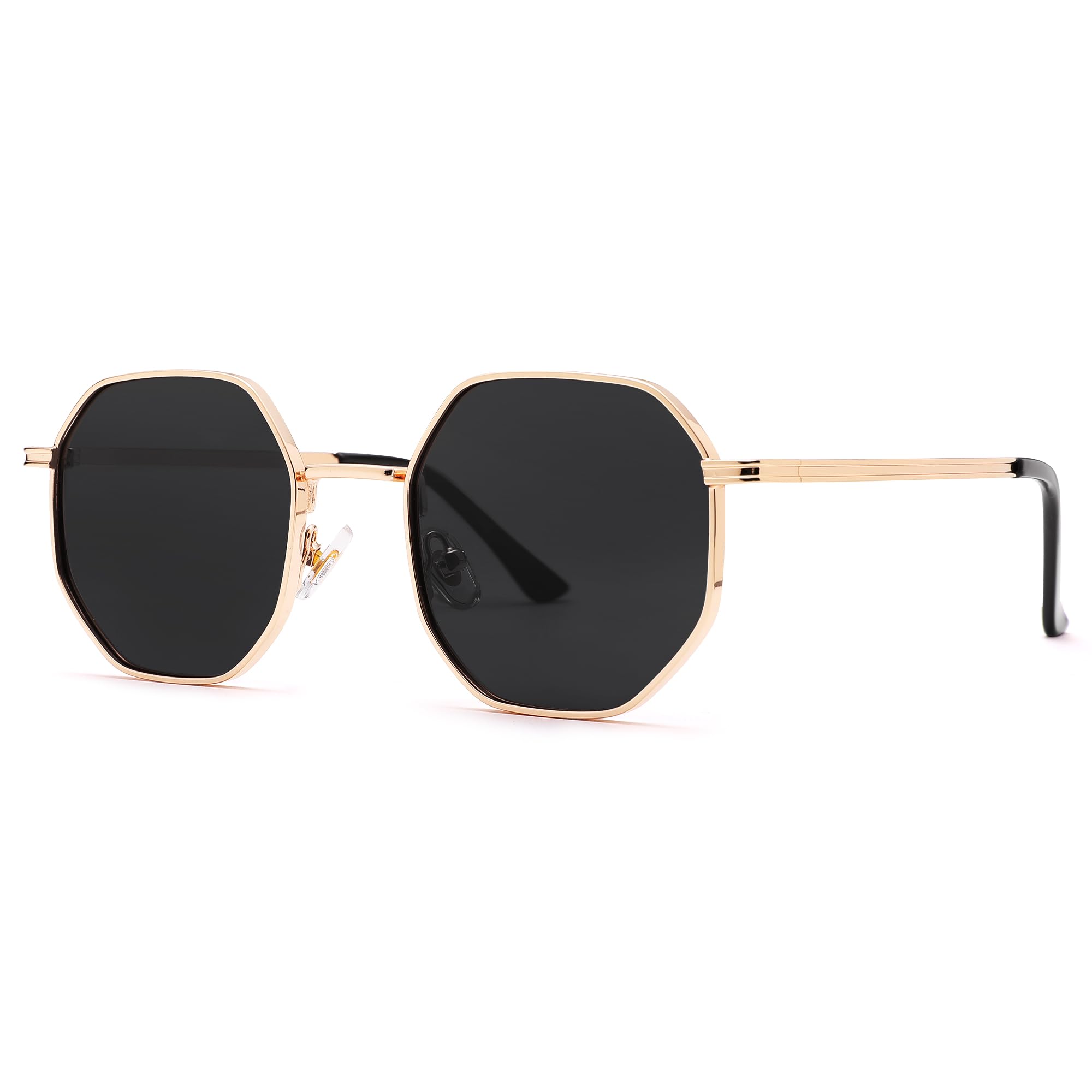 Pro Acme Polarized Hexagon Sunglasses for Women Men Polygon Square Sun Glasses Classic Metal UV400 Fashion Sunnies