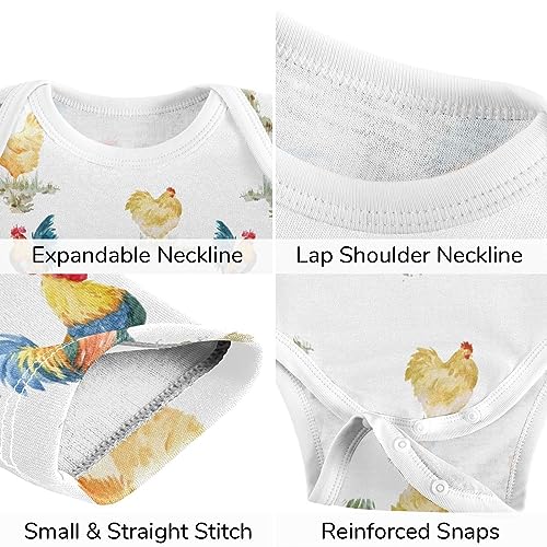 vvfelixl Baby Bodysuits Pants Sets Border Collie Dog Long Sleeve Baby Clothes For Boys Girls 0-24 Months Cow Pattern4