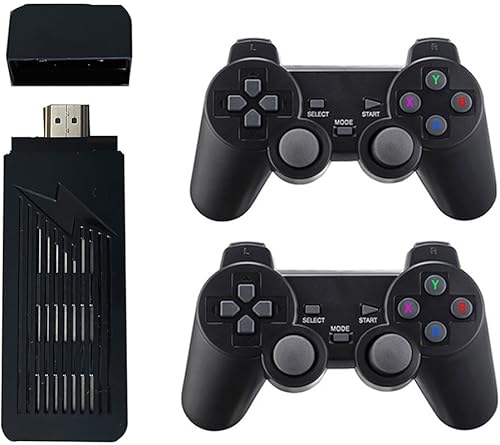 X9 Retro Game Stick, consola de videojuegos 4K HDMI HD Plug and Play con más de 60000 juegos (256 G), con controladores inalámbricos 2.4G,