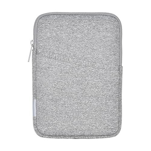 QUESTON Neoprene Sleeve Bag Fit for iPad Mini, Galaxy Tab A8 LTE, Protective Neoprene Bag with Front Pocket