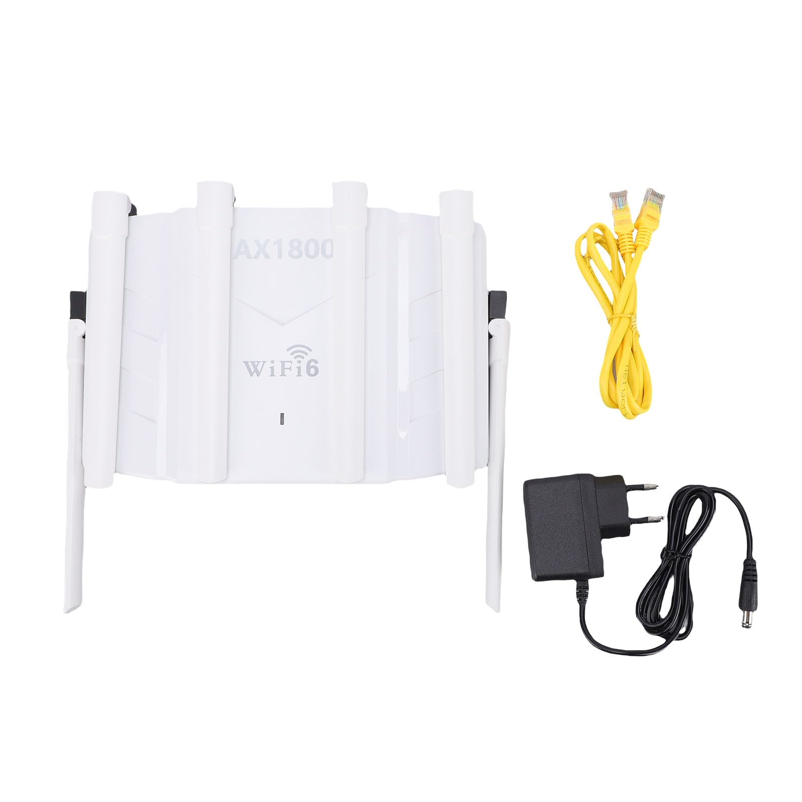 FILFEEL Router WiFi 6 Router Cablato Gigabit Dual Band da 2,4 GHz e 5 GHz 3000 Mbps con 6 Antenne Ad Alto Guadagno per Reti Mesh (Spina europea)
