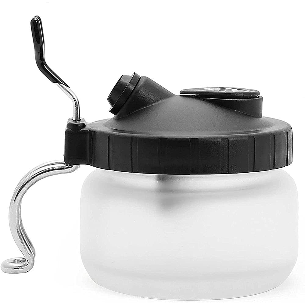 Ancllo Airbrush Deluxe Airbrush 3 In 1 Cleaning Pot With Holder Cleans Airbrush Holds Airbrush Color Palette Lid Filters - Airbrush Cleaning Pot, Airbrush Cleaning Kit For Airbrush Spray Gun Washing