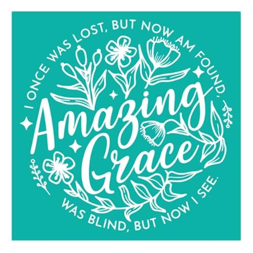 JAJADO Christian Faith Self Adhesive Silk Screen Stencils Religious Words Reusable Screen Printing Transfers Jesus Bible Verses Motivational Designs for Painting on Wood/Mug/Clothing