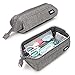ZIPIT PC-L15 Lenny Trousse à Crayons pour Adulte avec Ouverture Large avec Fermeture éclair pour jusqu'à 55 stylos, Lavable en Machine (Gris)