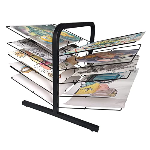 Séchoir portable – Étagères de table pour œuvres d'art Sto et nizat Idéal pour salle de classe, studio d'art, fournitures de salle d'artisanat pour enfants, design peu encombrant