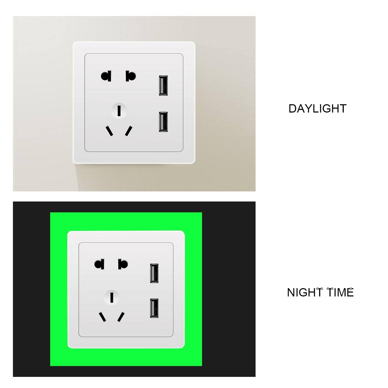 Nastro fluorescente da 2 pezzi, nastro luminoso impermeabile da 10 mm * 3 m, nastro di avvertimento autoadesivo luminoso, forniture for palcoscenici(Yellow,40mm*3m)