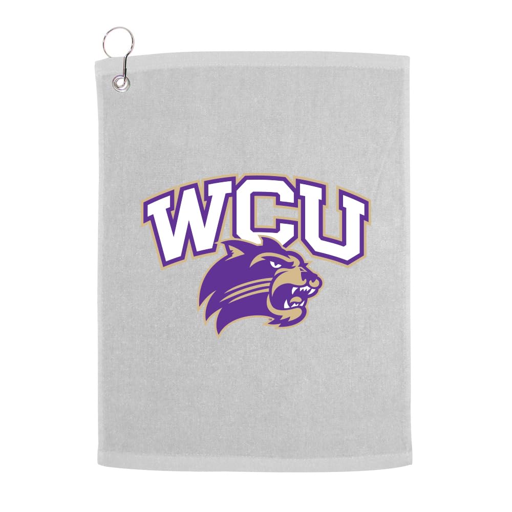 Sport Your Gear Western Carolina Catamounts Golf Bag Towel - Officially Licensed - Athletic Logo - Ultra-Absorbent, Grommet Attachment, Keeps Clubs &amp; Hands Dry