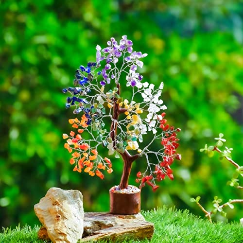 Chakra Tree - Crystal Tree of Life - Chakra Stones - Meditation Accessories - Crystals Decor - Gemstones and Crystals - Stones and Crystals - Spiritual Gifts for Women - Bonsai Tree - Home Decor - Image 4